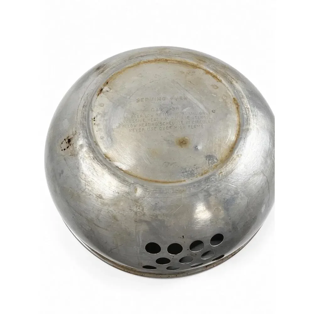 Vintage West Bend Serving Oven Aluminum 3-Piece Bun Warmer Vegetable Steamer